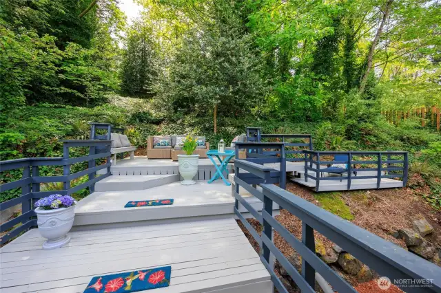 Escape to the expansive deck and enjoy peace & tranquility.