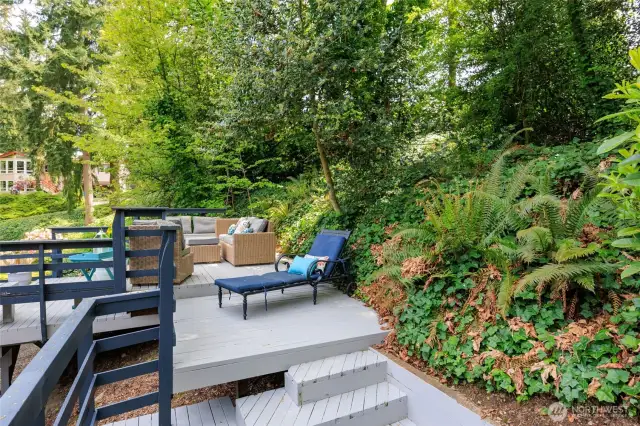 Enjoy the peaceful lush green backdrop.