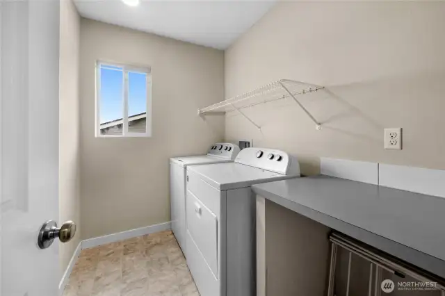 Laundry room with plenty of space!