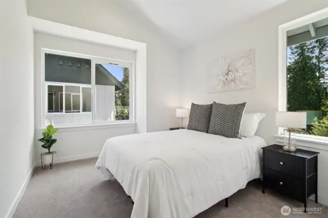 Photos of staged unit, 20313A. bedroom 2