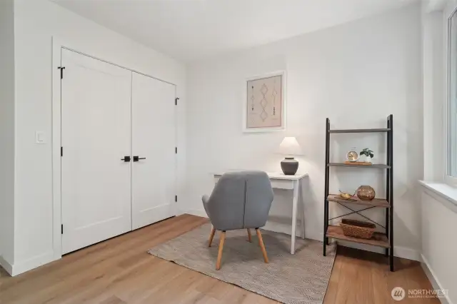 Photos of staged unit, 20313A. Main level 4th bedroom or office