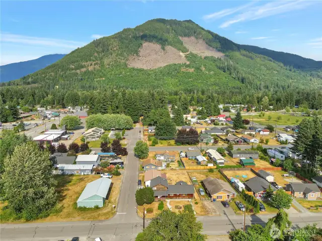 Facing east with the gold hill mountain in the background.