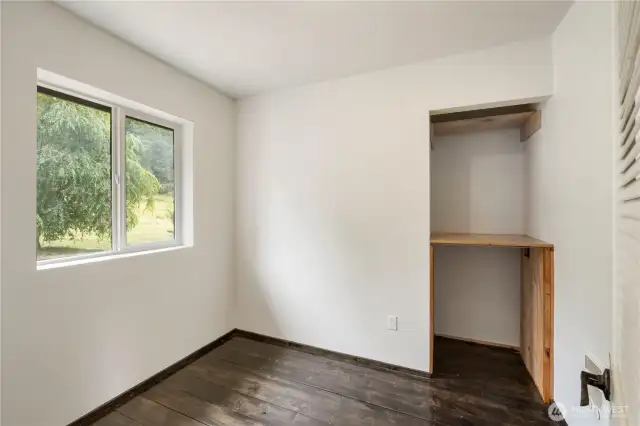 Compact..yet private-this second room could function as a guest bedroom, office or studio.