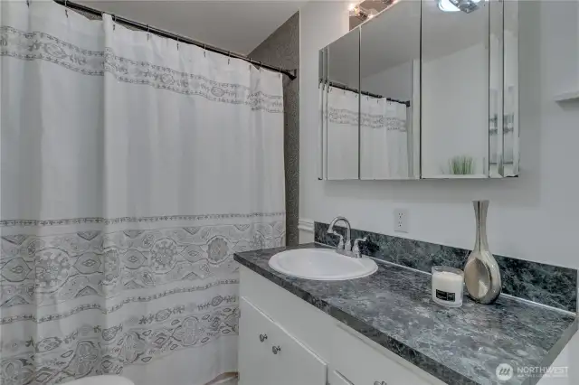 Main floor full bath.