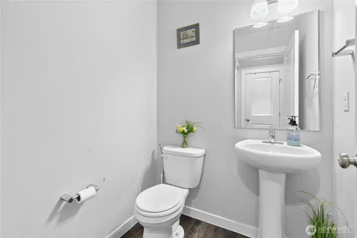 first floor half bathroom
