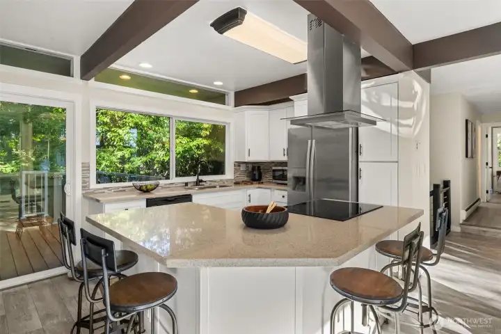 Upgraded kitchen with SS appliances
