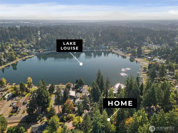 Lake access along the north western shore.