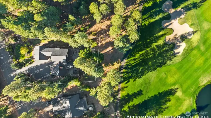 Aerial view of home