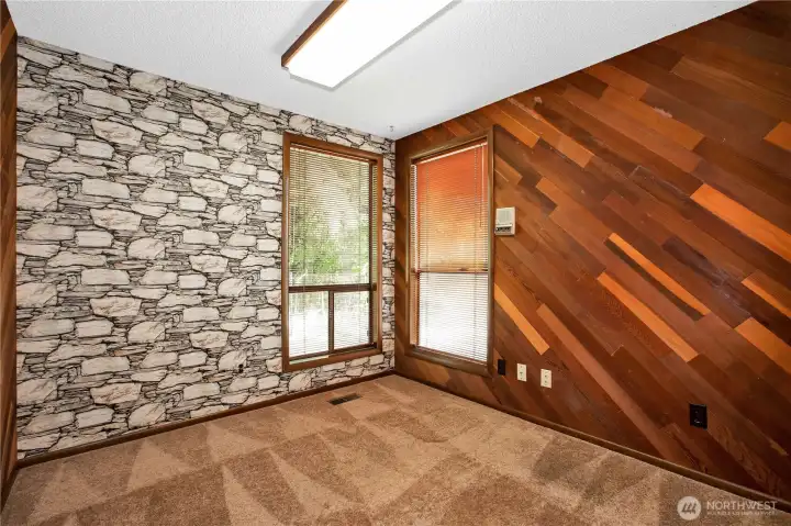 Office in family room
