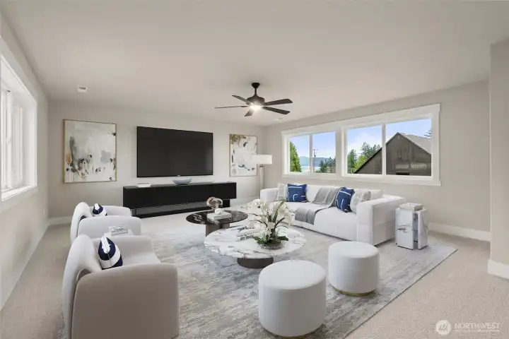 Photos of a previously built home with similar finishes that are virtually staged. Builder reserves the right to make changes to plans & specifications without notice. Features vary by plan. Buyer to verify square footage.