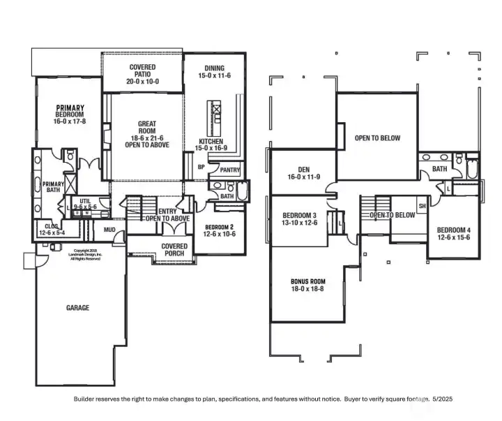 Each member of the Rob Rice Homes family is a separate limited liability company or corporation.  Each of the Rob Rice Homes communities is developed, constructed, sold and warranted by a separate limited liability company or corporation.  Builder reserves the right to change features, plans, pricing & specifications without notice. Buyer to verify square footage. Features vary by home. 2/2025