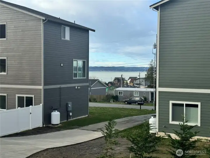Enjoy water views from your front porch