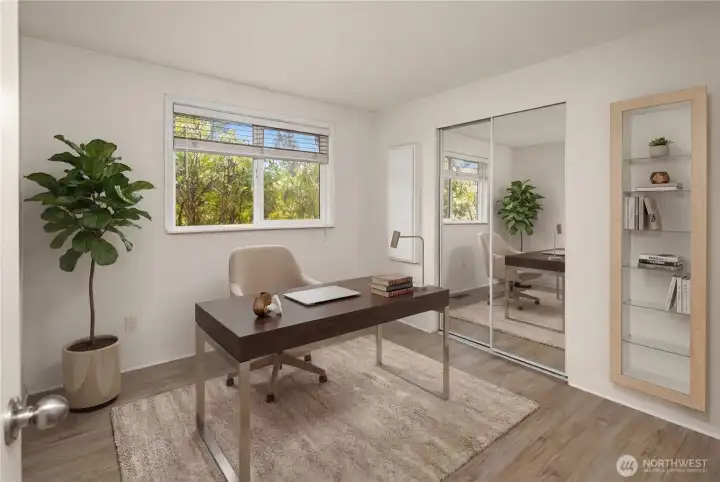 Bedroom #2 virtually staged.