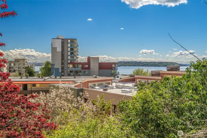Views looking south west to West Seattle.