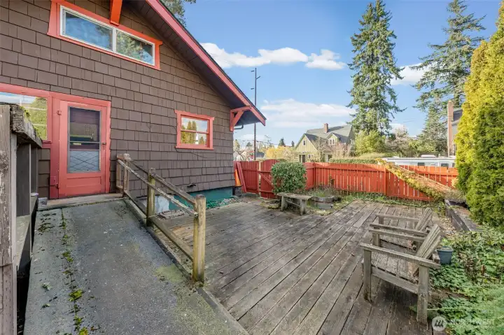 Back door to backyard