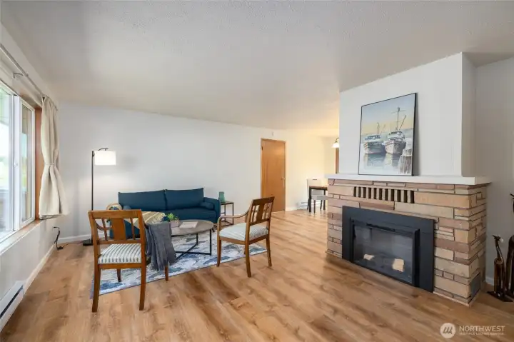 Bright and open living room.