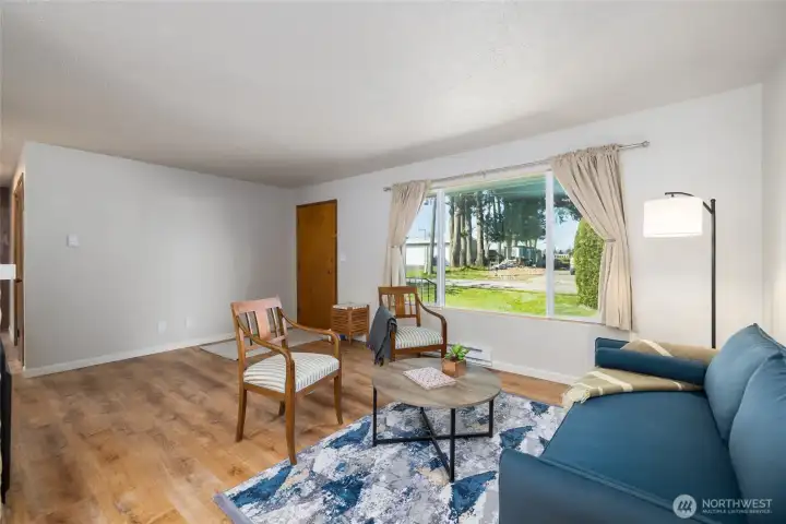 Front entry and living room