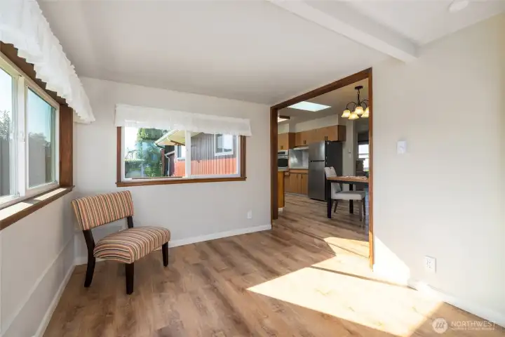 Sun room, could be a thrid bedroom if needed, it has a full closet.