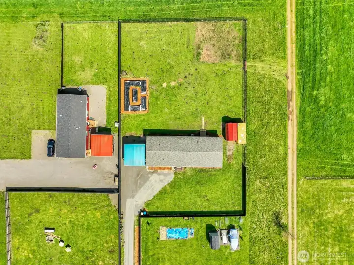 Fully fenced property.