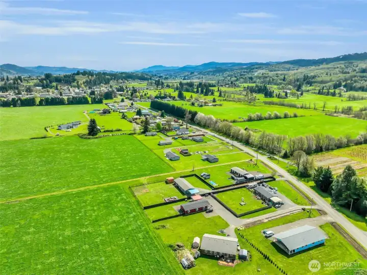 City of Mossyrock in the foreground.