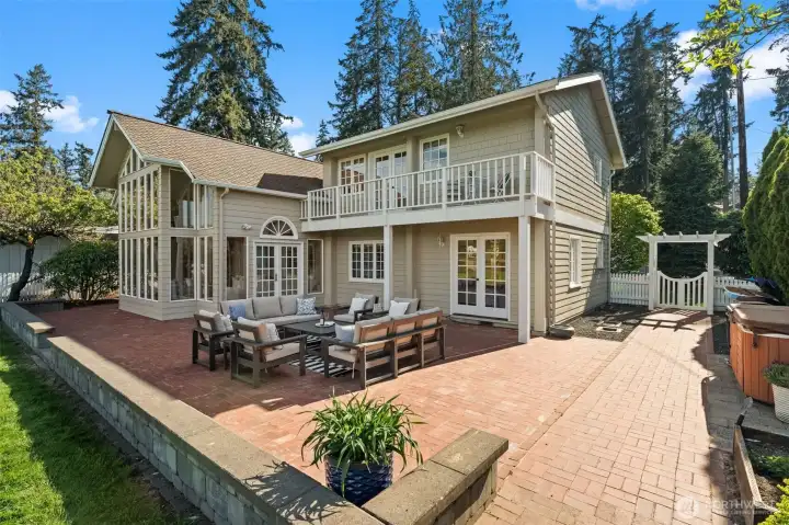 Backyard entertaining area