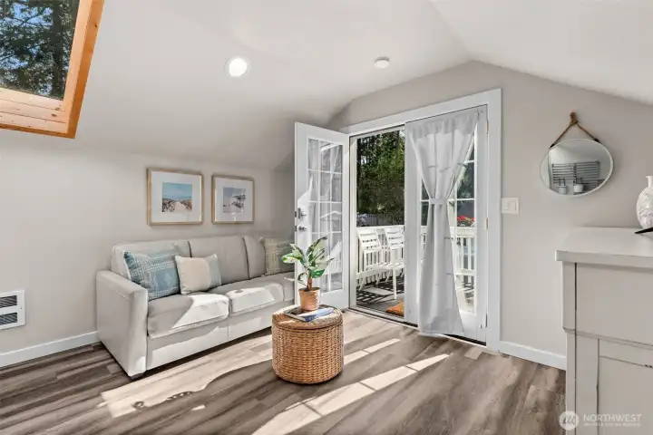 Loft space above garage