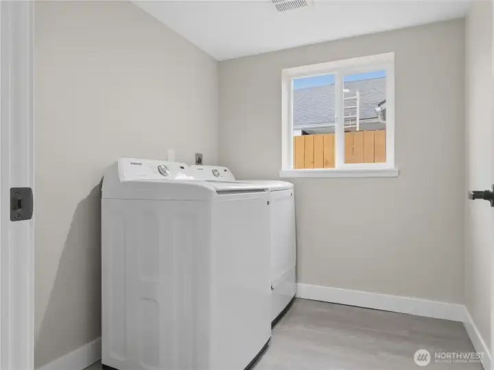 Dedicated launrdry room with all new appliances, downstairs