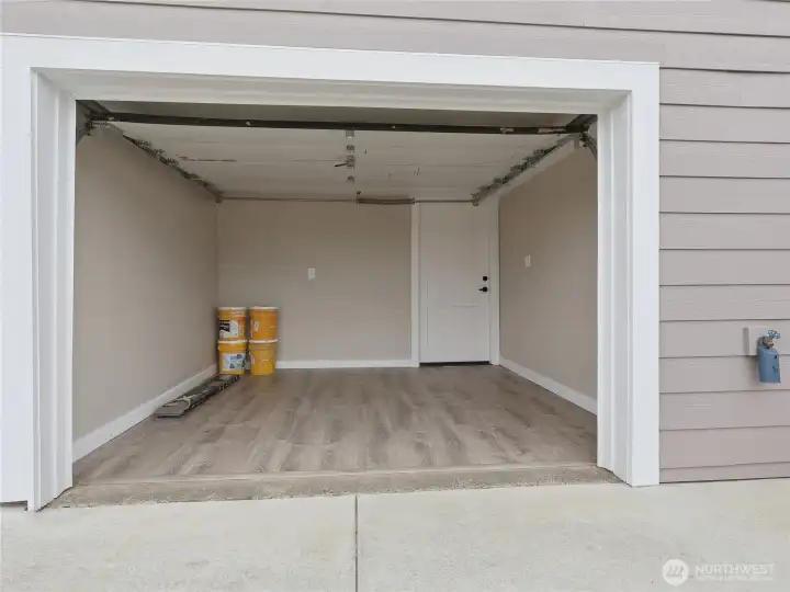 A compact garage offering weather protection, extra storage, and room for all your gear.