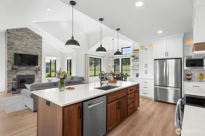 Full Stainless Appliance package High end granite composit sink