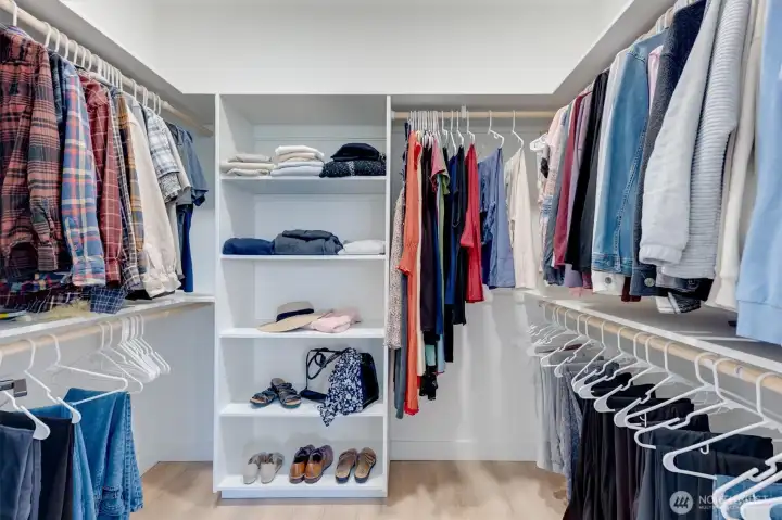 Primary closet.