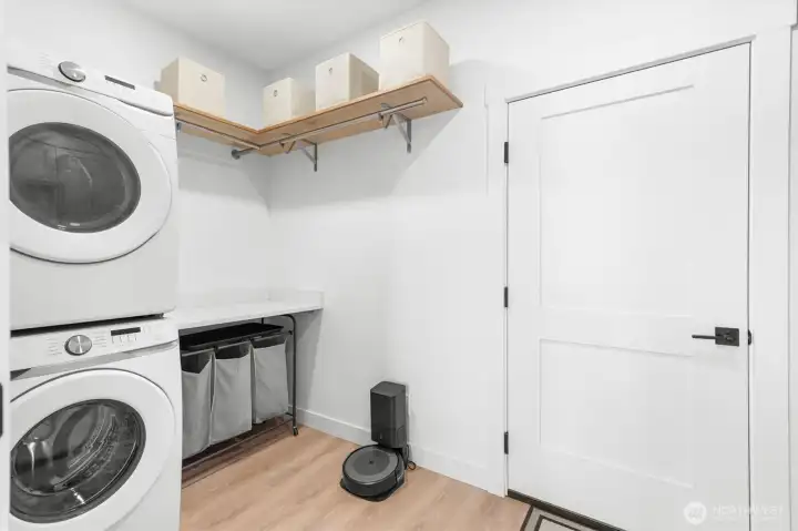 Laundry room.  The door leads to the garage.