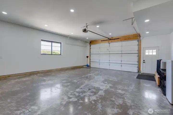 2 car attached garage
