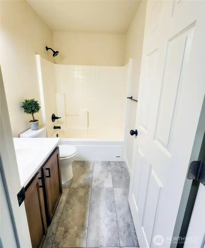 Full bath downstairs.