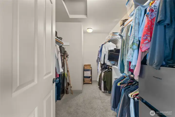 Primary closet Primary closet