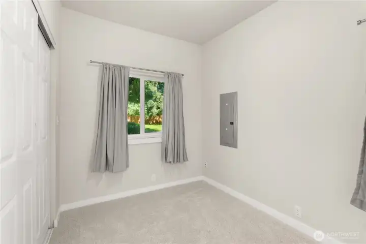 Second bedroom. Window faces west.