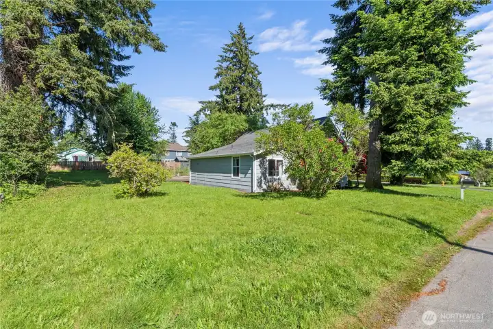 View from the southeast corner of the property