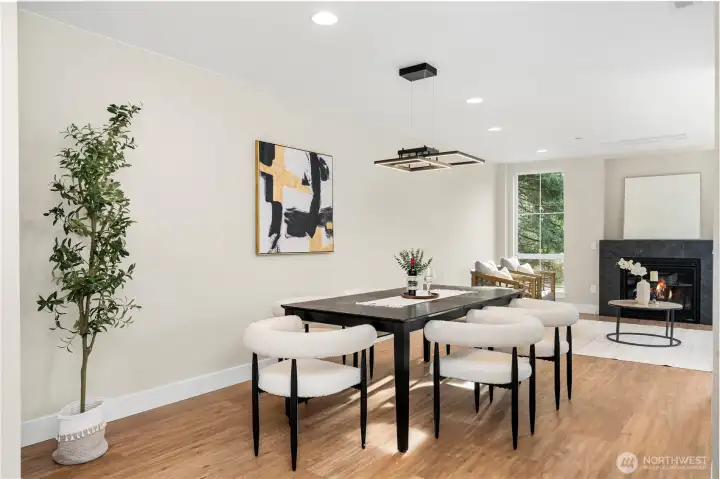 Dining room to living room