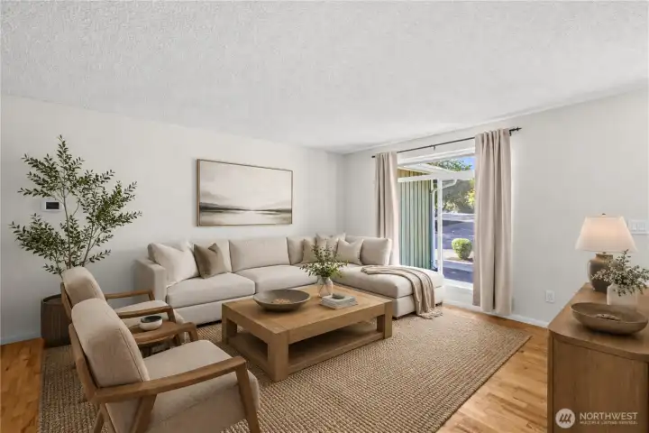 living room - virtually staged