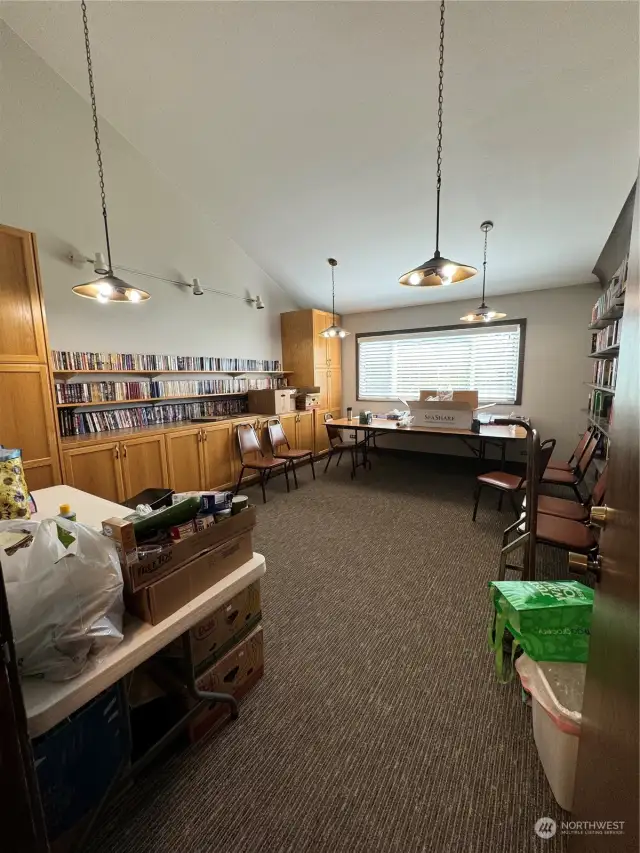 Library in Community Center.