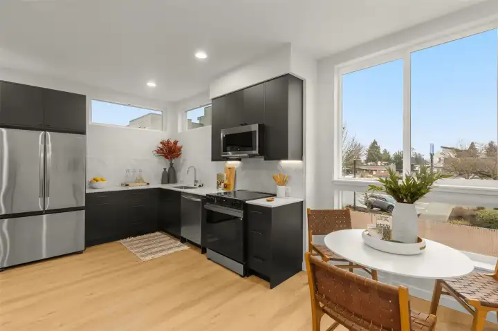 Bright open-concept design makes the great room the heart of the home.