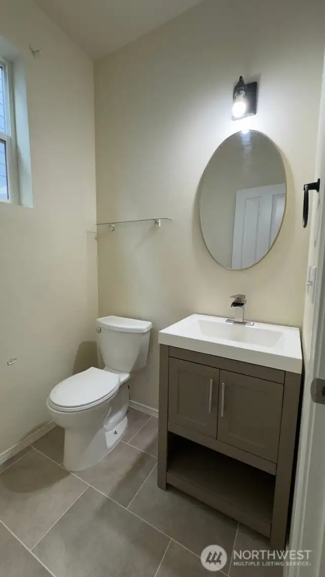 Main floor half bath