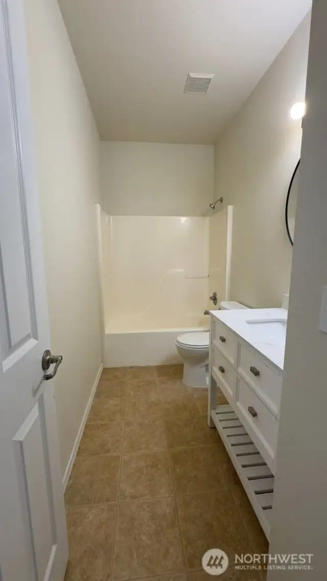 Upstairs main hall  bathroom