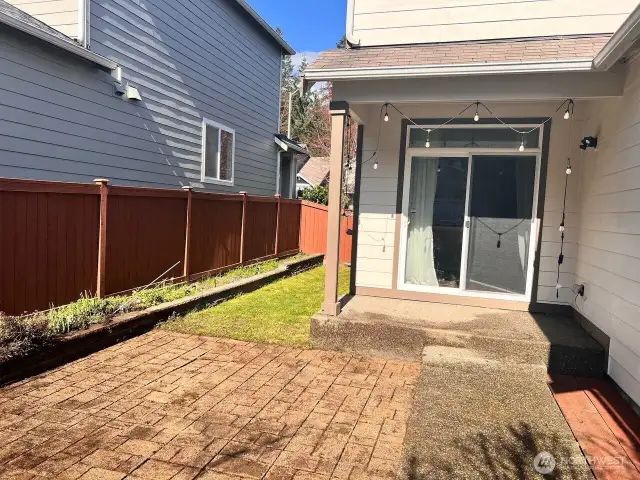 Backyard patio