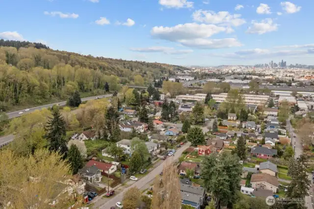 Neighborhood aerial view