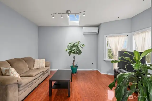 Living room with mini split