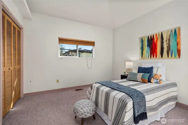 Upstairs is this second bedroom.