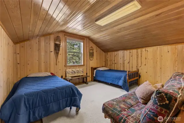 Sleeping loft or kids play area.