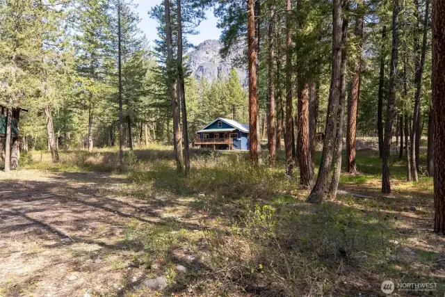 Welcome to Your Forest Hideaway  Set back among towering pines with mountain views peeking through, this charming cabin invites you in with quiet seclusion, natural beauty, and all the magic of Mazama at your doorstep.