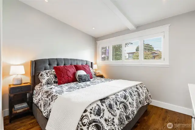 Primary on-suite bedroom with walk-in closet and great natural light.