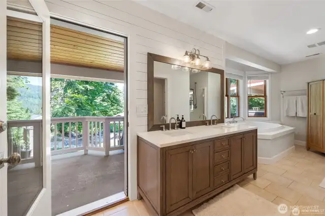 Master Bath & Balcony